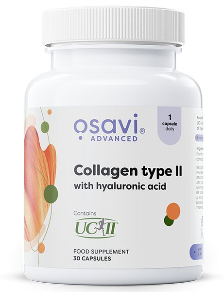 Osavi Collagen Type II with Hyaluronic Acid for Joints and Cartilage 30 Capsules