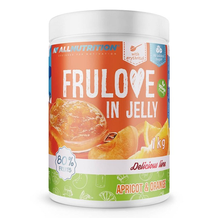 Allnutrition Frulove In Jelly Apricot and Orange Sugar-Free Fruit Spread 1000g