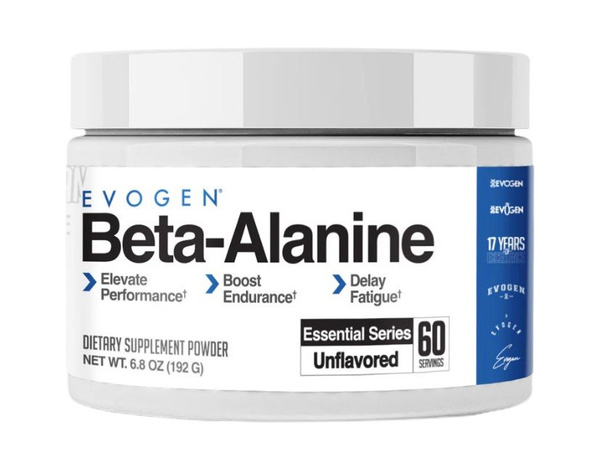 Evogen Beta-Alanine Powder for Endurance and Performance 192g