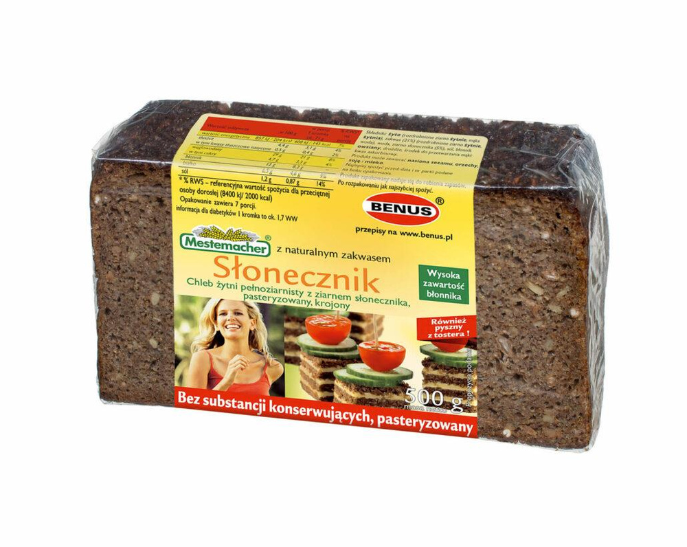 Benus Mestemacher Rye Bread with Sunflower Seeds 500g