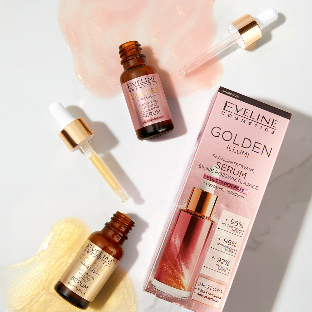 Eveline Golden Ageless Przeciwzmarszczkowe Serum Aktywnie Liftingujące 18ml