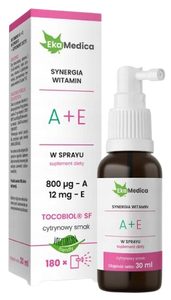 EkaMedica Witamina A 800 µg + E 12 mg w Sprayu 30ml