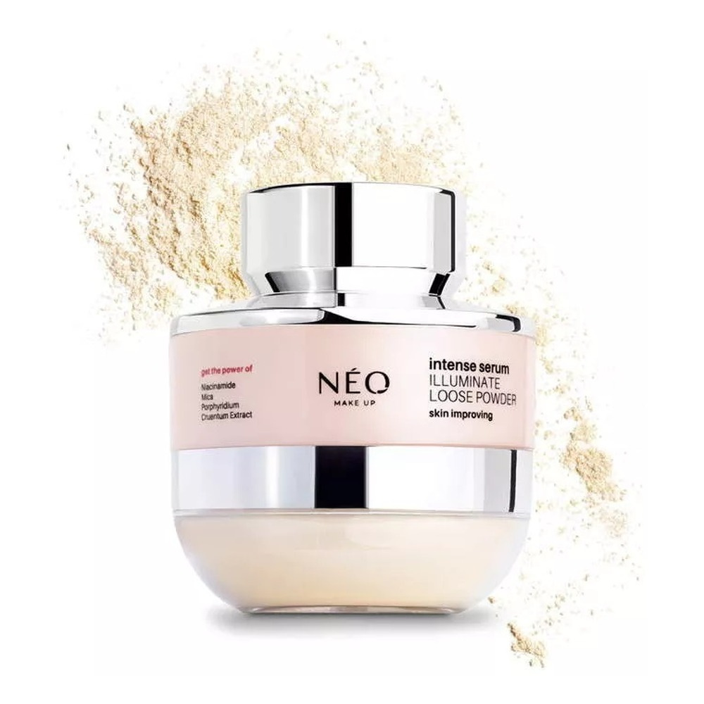Neo Makeup Intense Serum Line Illuminating Loose Powder with Gold Particles Transparent 10g