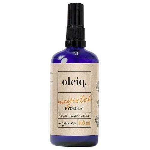 Oleiq Organiczny Hydrolat z Nagietka do Ciała Twarzy i Włosów 100ml