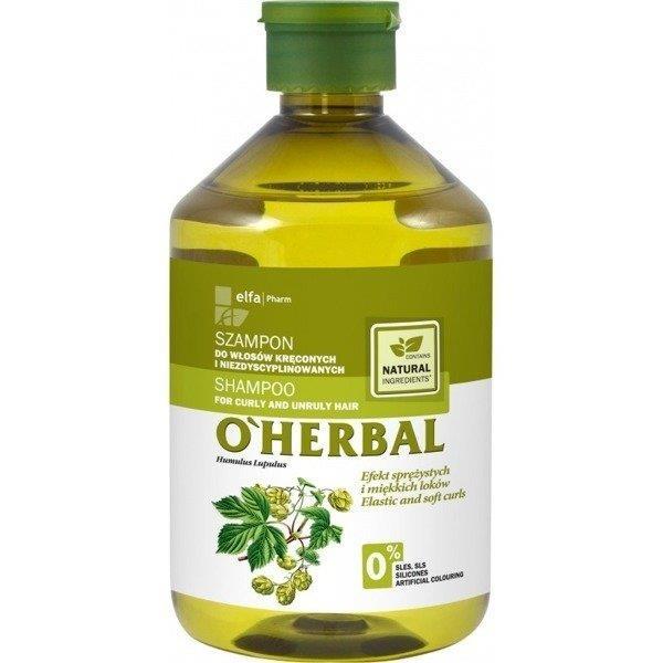 O'Herbal Szampon do Włosów Kręconych i Niezdyscyplinowanych z Ekstraktem z Chmielu 500 ml