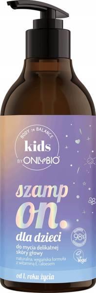 OnlyBio Kids Szampon Naturalny dla Dzieci z Delikatną Skórą Głowy 400 ml