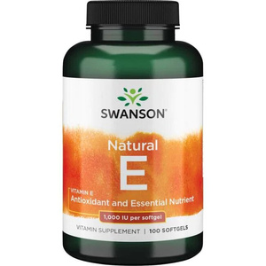 Swanson Vitamin E 1000 IU 100 Kapsułek