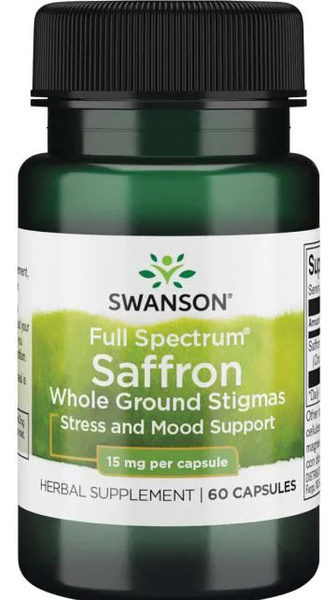 Swanson Full Spectrum Saffron 15mg 60 Capsules