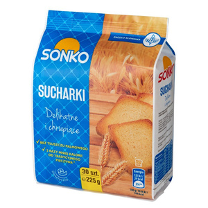 Sonko Delicate and Crispy Rusks Fiber Source without Palm Fat 225g