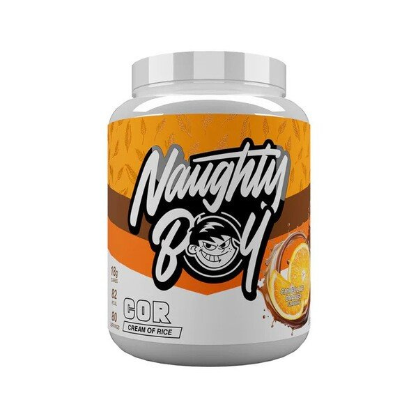 Naughty Boy Cream of Rice Chocolate Orange Carbohydrate Supplement for Energy Support 2000g