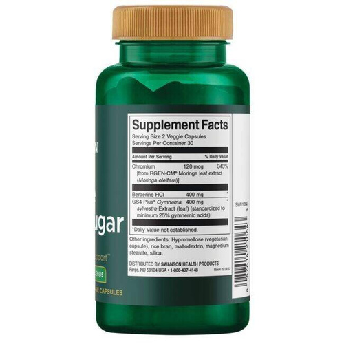 Swanson Pure Blood Sugar 60 Vcapsules