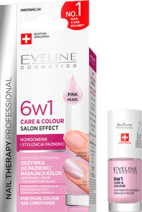 Eveline Nail Therapy Professional 6in1 Care & Color Concentrated Nail Conditioner Giving Color Pink Pearl 5ml