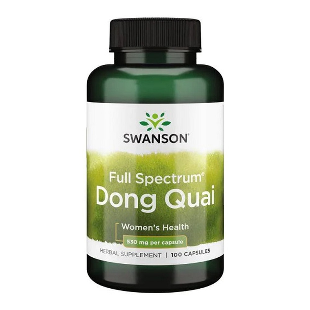 Swanson Full Spectrum Dong Quai 530mg Dzięgiel Chiński 100 Kapsułek