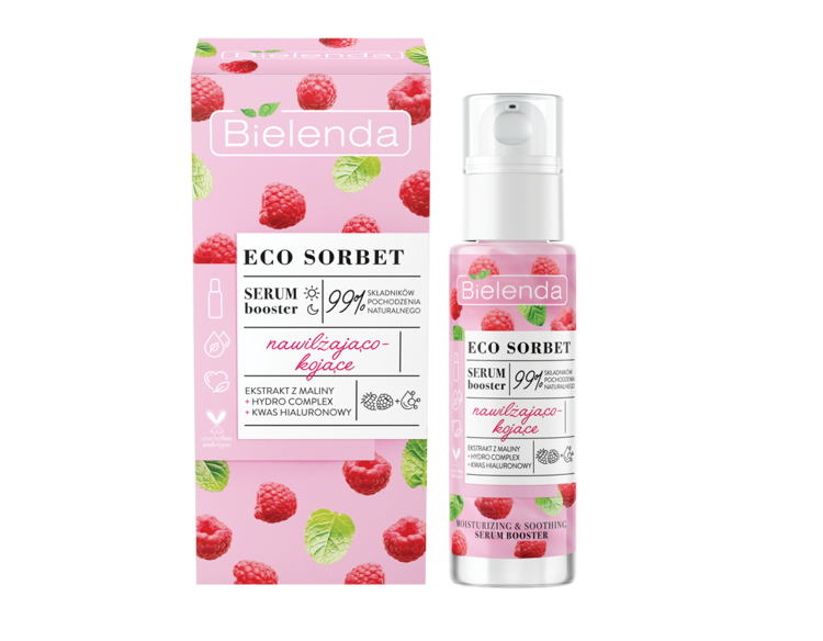 Bielenda Eco Sorbet Moisturizing and Soothing Raspberry Serum Booster 30ml
