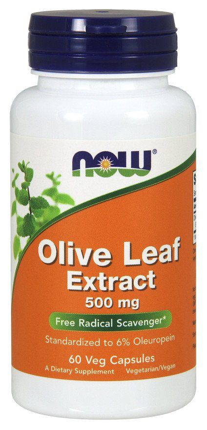 Now Foods Olive Leaf Extract 500mg Supports Cardiovascular System 60 Capsules
