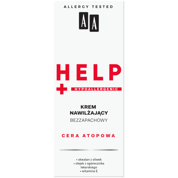 AA Help Nawilżający Krem do Cery Atopowej Suchej i Wrażliwej z Witaminą E 50ml