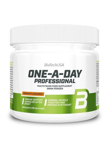BioTechUSA One-A-Day Professional Pomarańczowa Multiwitamina w Proszku dla Sportowców 240g