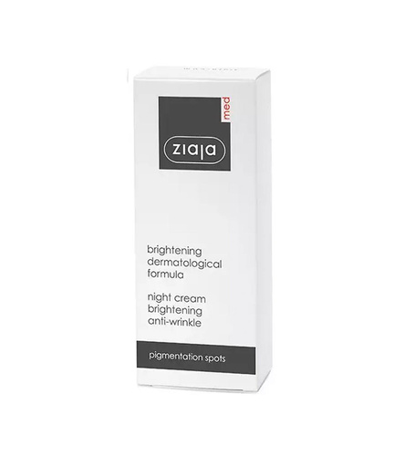 Ziaja Med Treatment Whitening Brightening Anti-Wrinkle Night Cream 50ml