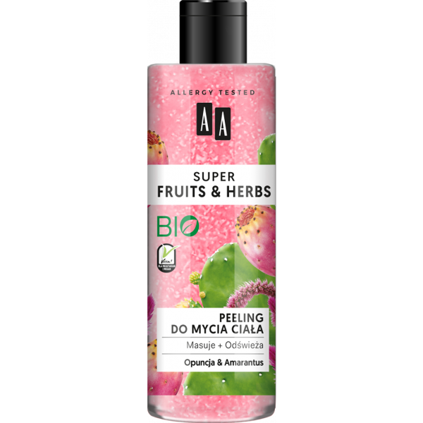 AA Super Fruits & Herbs Refreshing Massage Body Scrub with Opuntia and Amaranth 200ml