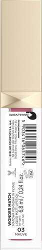 Eveline Wonder Match Matte Liquid Lipstick No. 03 Mauve 6.8ml