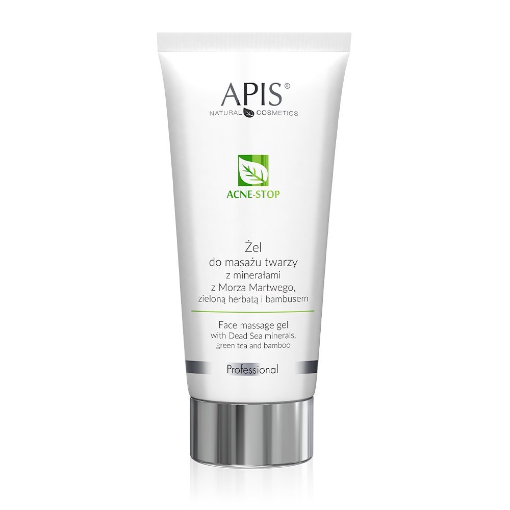 Apis Professional Acne Stop Face Massage Gel with Minerals  Tea and Bamboo 200ml