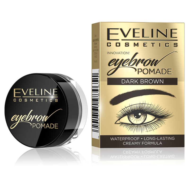 Eveline Eyebrow Pomade Wodoodporna Pomada do Brwi Nr 01 Dark Brown 12ml