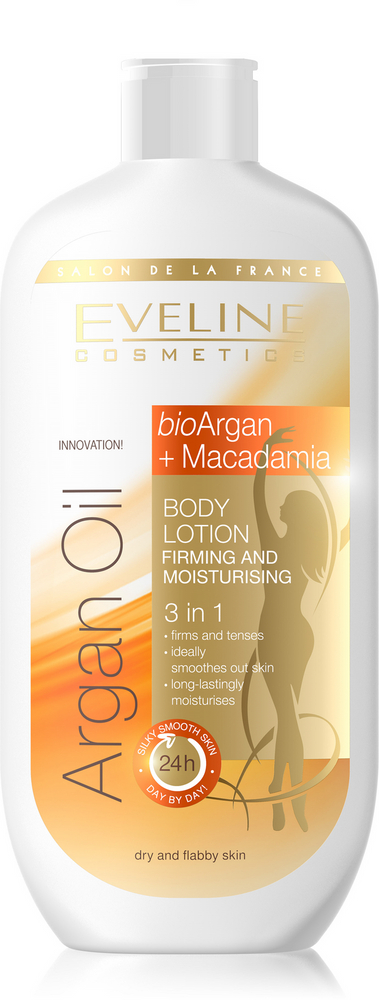 Eveline Argan Oil Macadamia Firming Moisturising Body Lotion 3in1 350ml