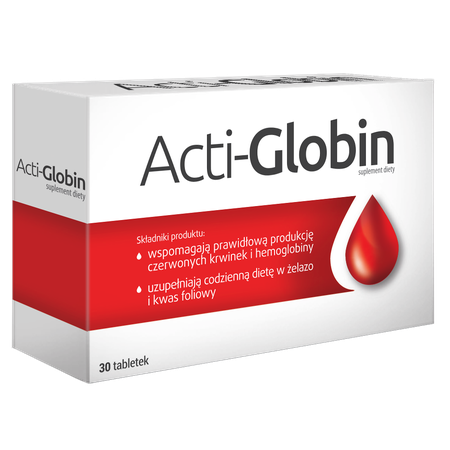 Acti -Globin Supports the Proper Production of Red Blood Cells 30 Tablets