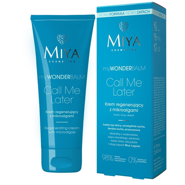 Miya myWONDERbalm Call Me Later Regenerating Cream with Microalgae 75ml