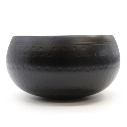Large Black Beaten Bowl - 18cm