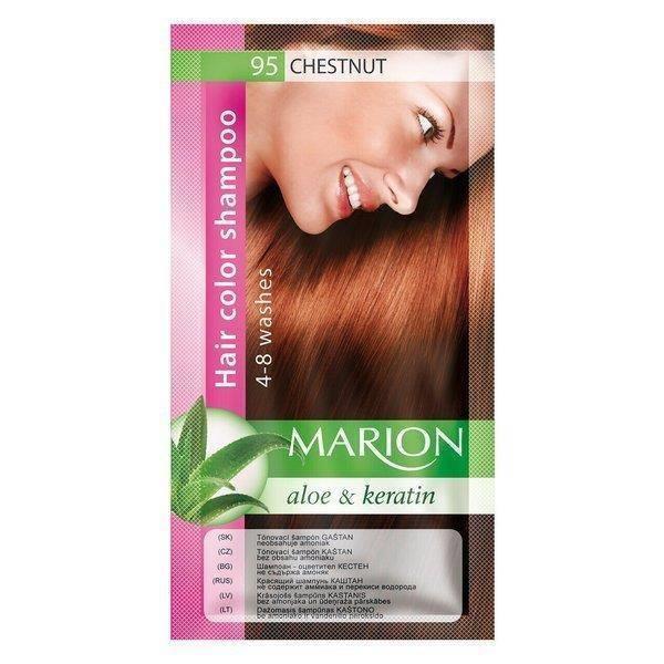 Marion - Szampon koloryzujący 4-8 myć nr 95 Chestnut 40ml