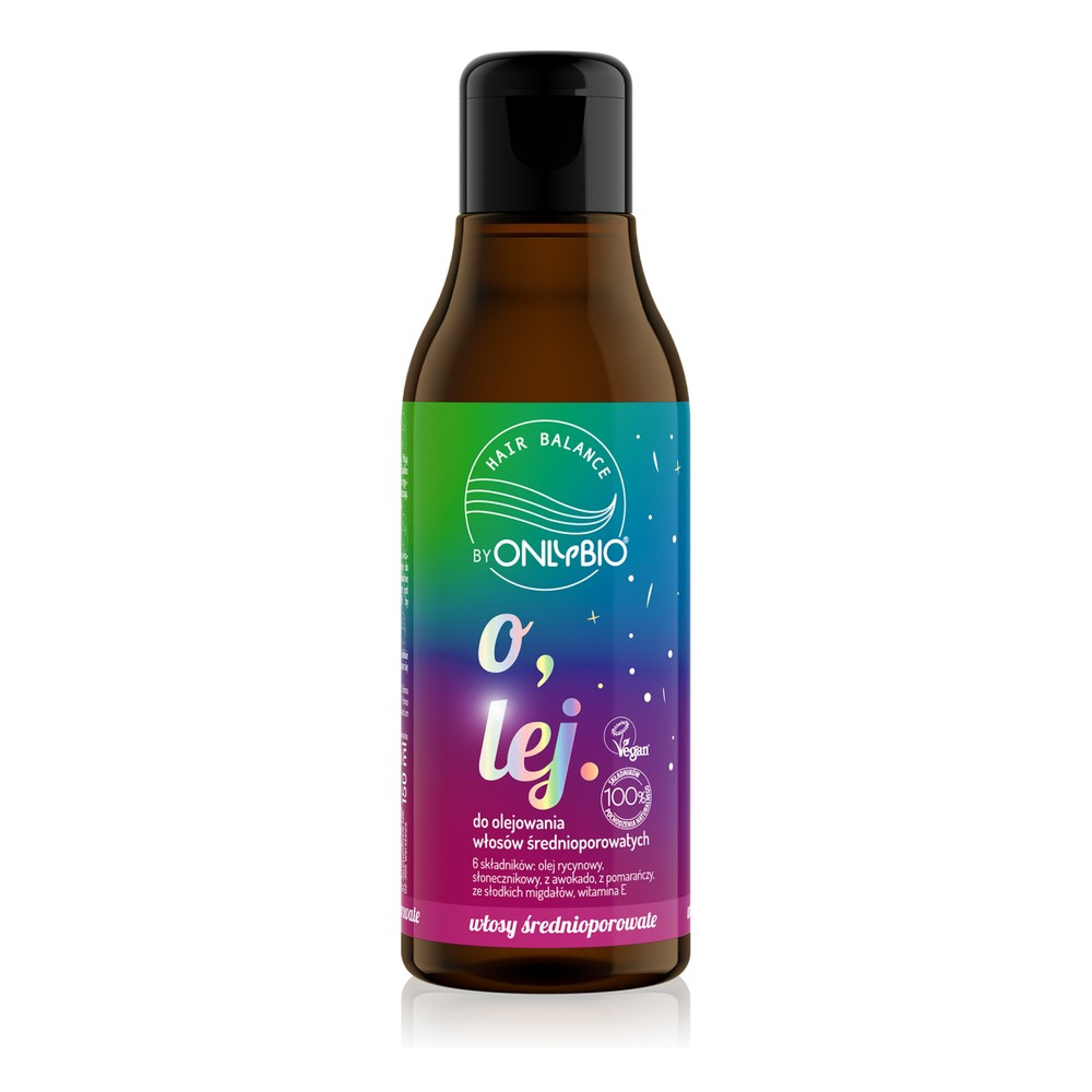 OnlyBio Hair Balance Wegański Olej do Olejowania Włosów Średnioporowatych 150ml
