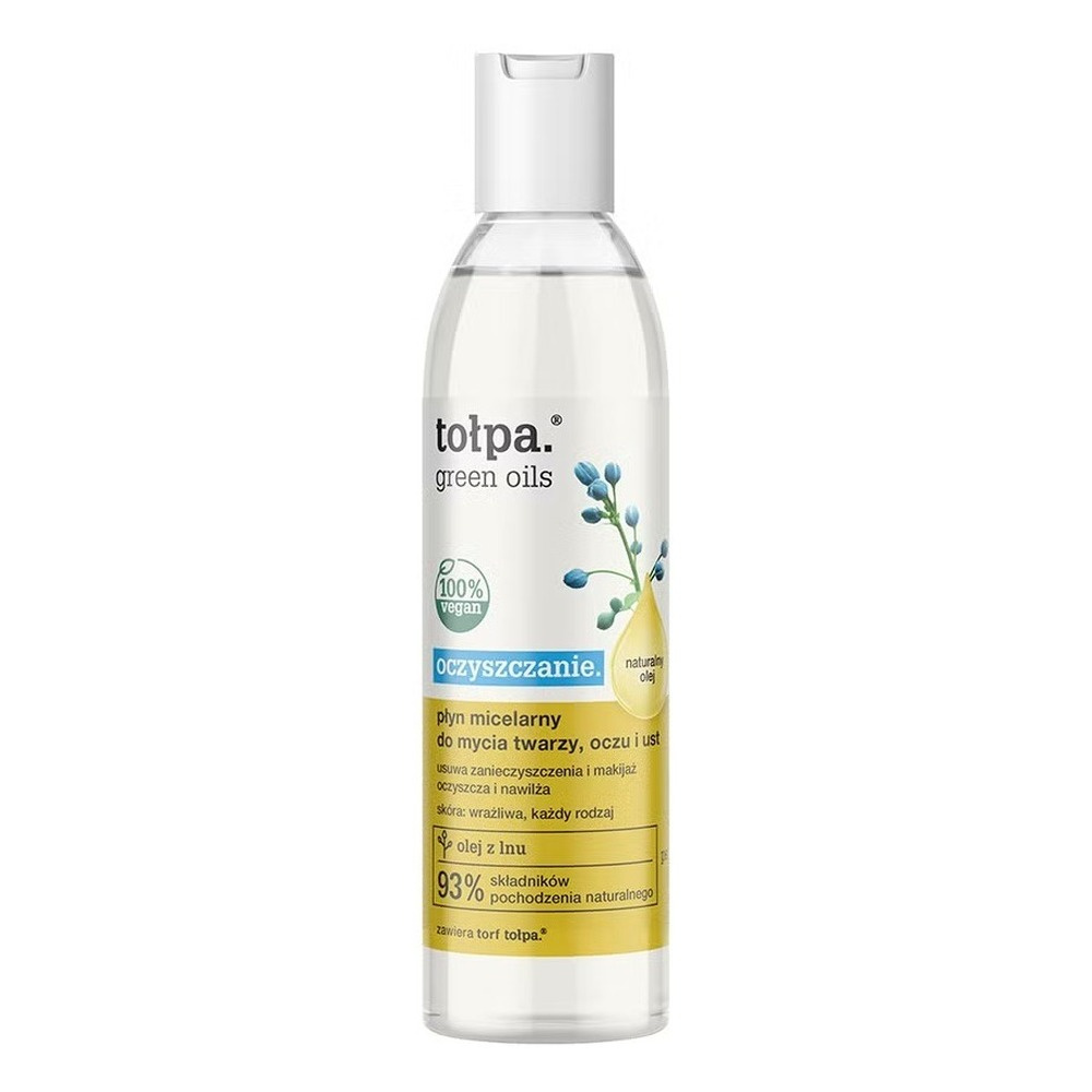 Tolpa Green Oils Cleansing Micellar Liquid For Face Eyes and Lips 200ml
