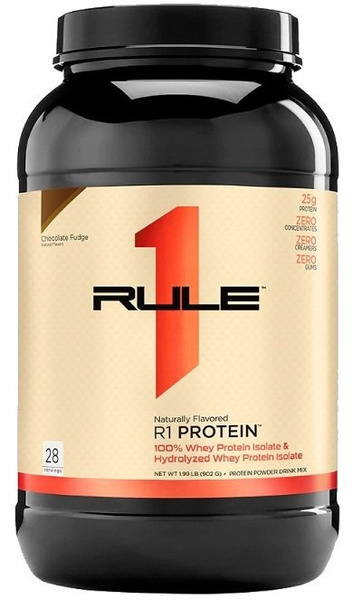 Rule One R1 Protein Naturally Flavored, Chocolate Fudge - 902g