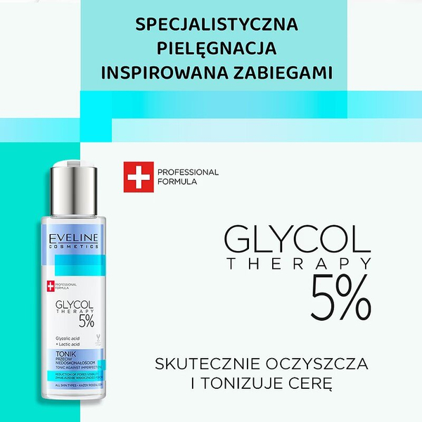 Eveline Glycol Therapy 5% Tonik Przeciw Niedoskonałościom 110ml