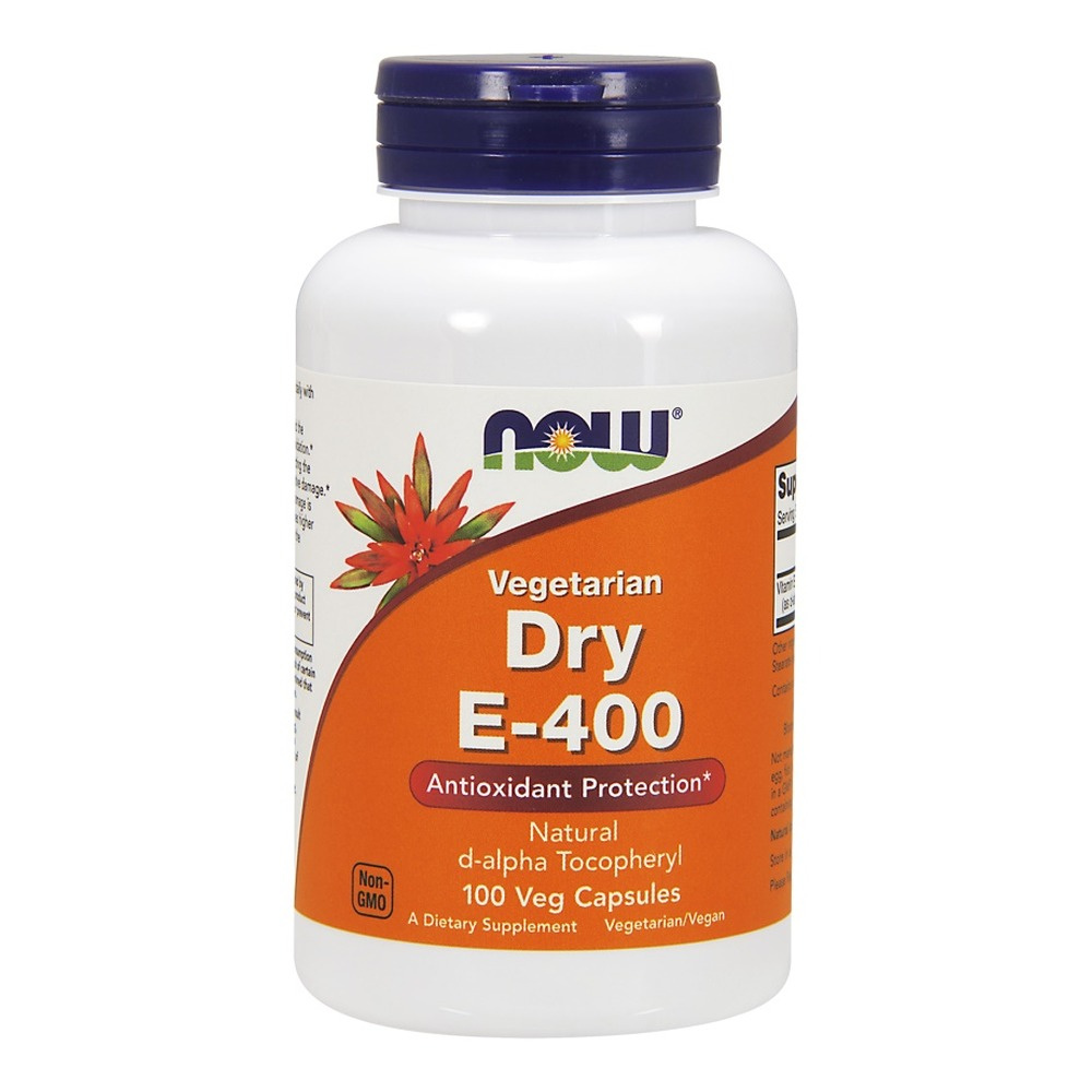 Now Foods Vitamin E-400 Dry Vegetarian Supports the Body's Immunity 100 Vcapsules
