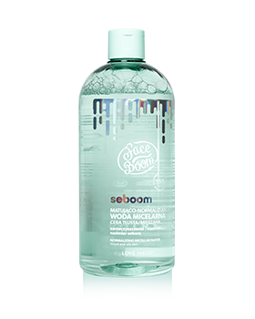 FaceBoom Seboom Matująco-Normalizujaca Woda Micelarna dla Cery Tłustej i Mieszanej 500ml