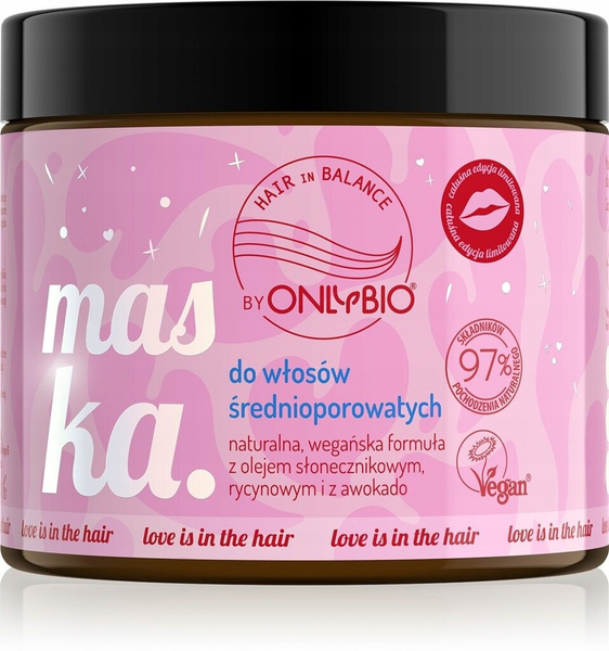 OnlBio Hair in Balance Love is in Hair Mask for Medium Porosity - 400ml