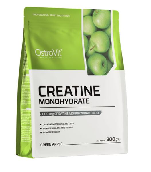 OstroVit Creatine Monohydrate, Green Apple - 300g