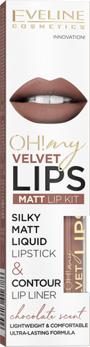 Eveline OML Silky Matt Liquid Lipstick & Contour Lip Liner 12 Praline Eclair 4,5ml