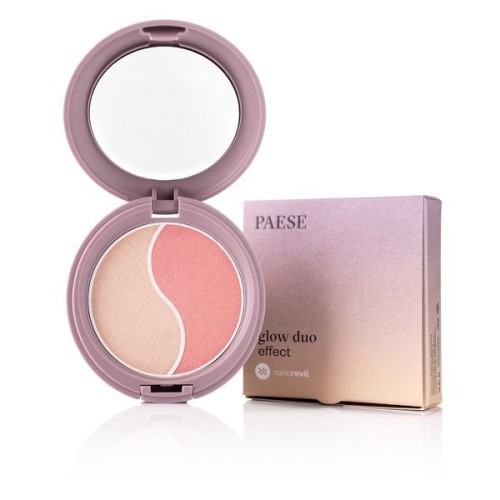 Paese Nanorevit Glow Duo Effect Illuminating Powder and Blush 4.5g