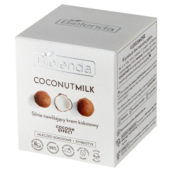 Bielenda Coconut Milk Highly Moisturizing Coconut Effect Coconut Cream for All Skin Types 50ml