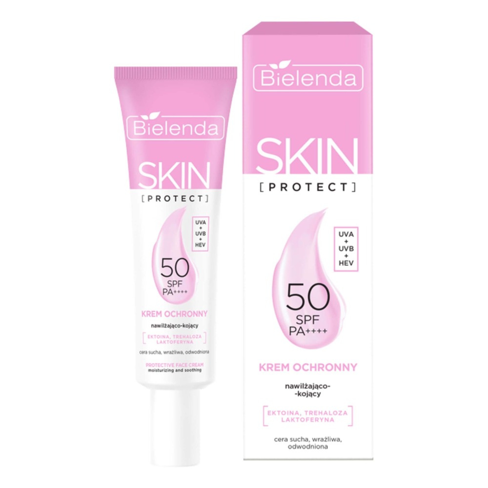 Bielenda Skin Protect Protective Cream Moisturizing - Soothing PA++++ UVA + UVB + HEV SPF50 40ml