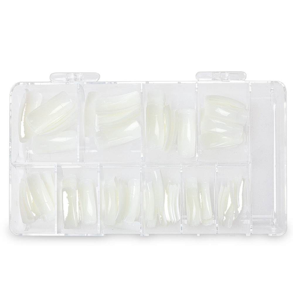 NeoNail Natural Tips for Gel and Acrylic Nails Tipsy 120 Sztuk