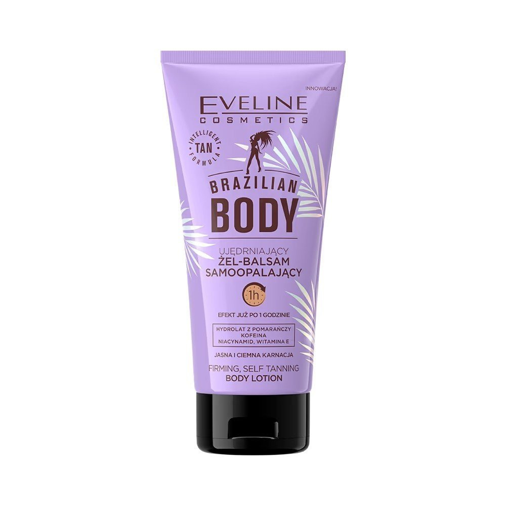 Eveline Brazilian Body Ujędrniający Żel-Balsam Samoopalający do Ciała 150ml Best Before 29.08.25
