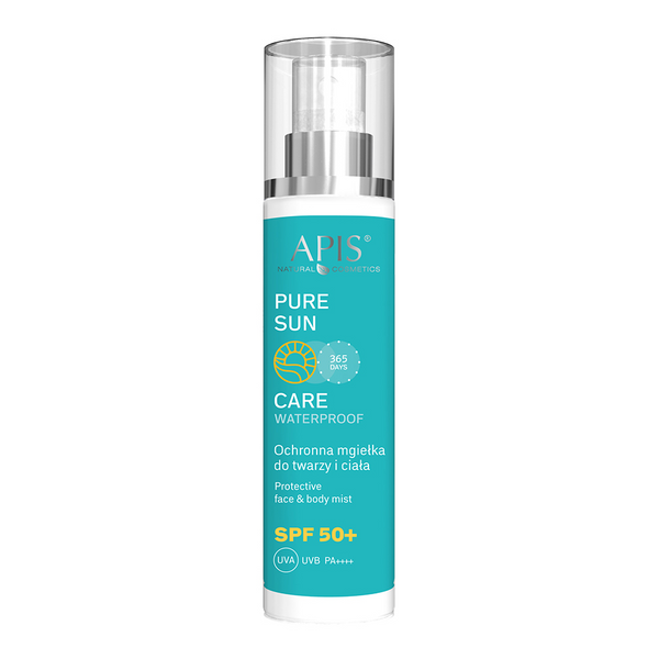 Apis Pure Sun Waterproof Protective Mist for Face and Body SPF 50 for All Skin Types 150ml
