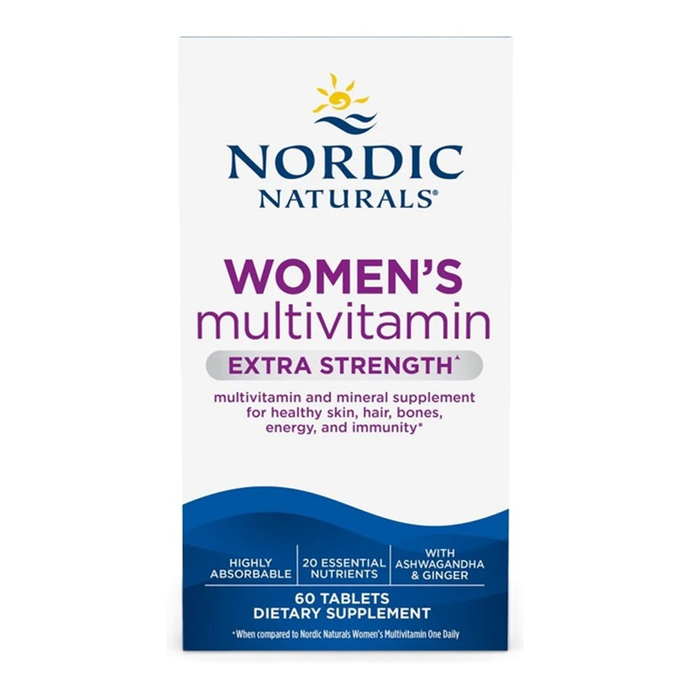 Nordic Naturals Multiwitamina dla Kobiet Extra Strength Na Zdrowie i Witalność 60 Tabletek