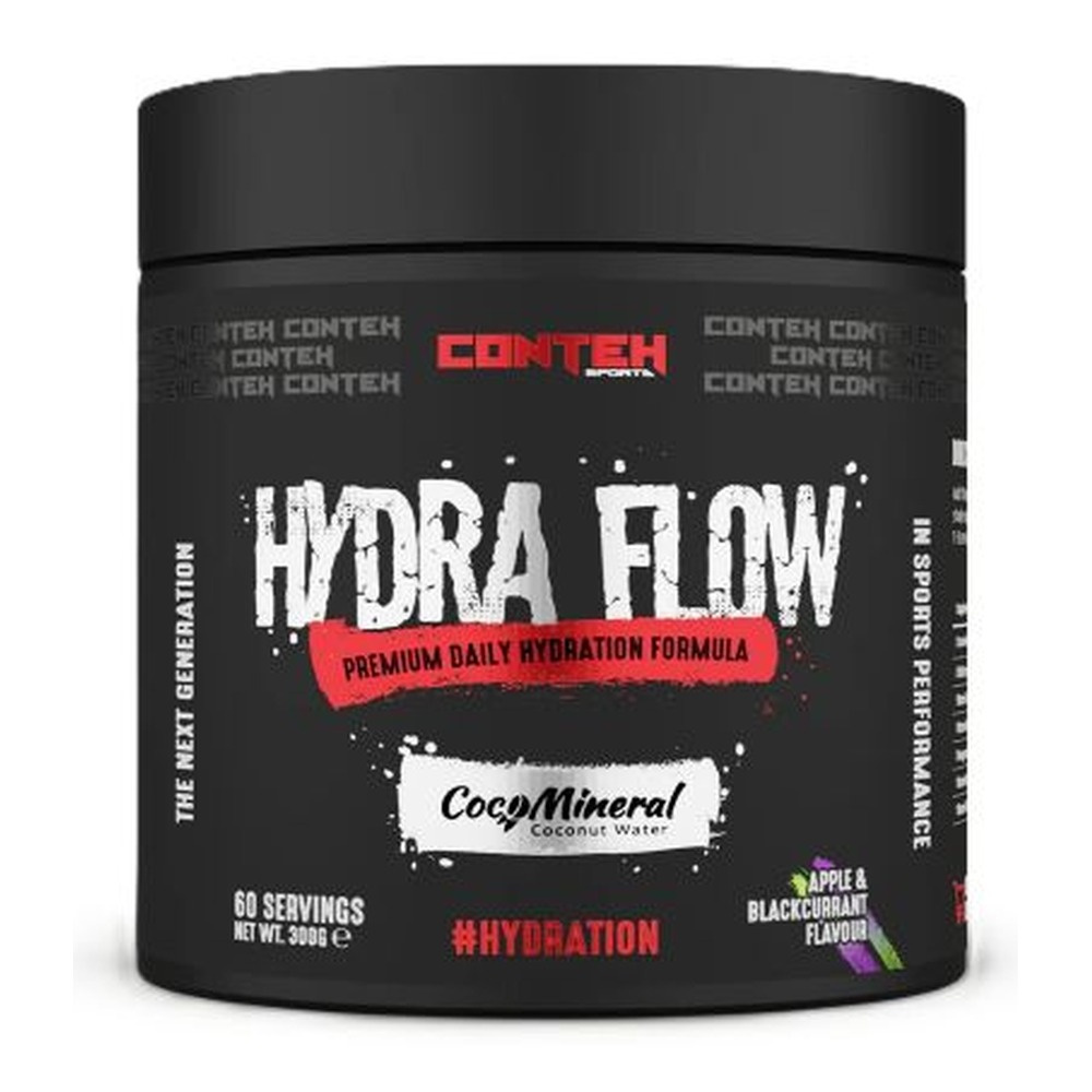 Conteh Sports Hydra Flow Electrolyte Hydration Powder, Apple & Blackcurrant 300g