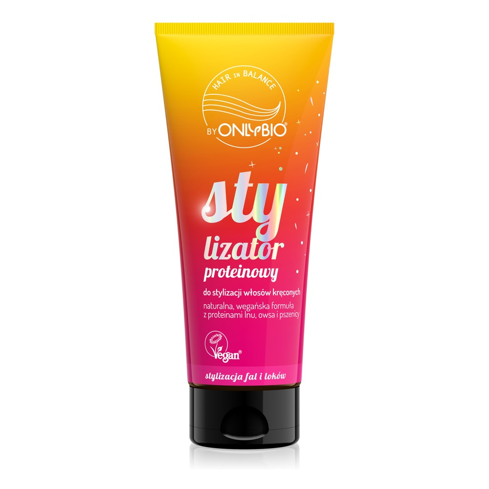 OnlyBio Stylizator Proteinowy do Stylizacji Włosów Kręconych z Proteinami Lnu Owsa i Pszenicy 200ml