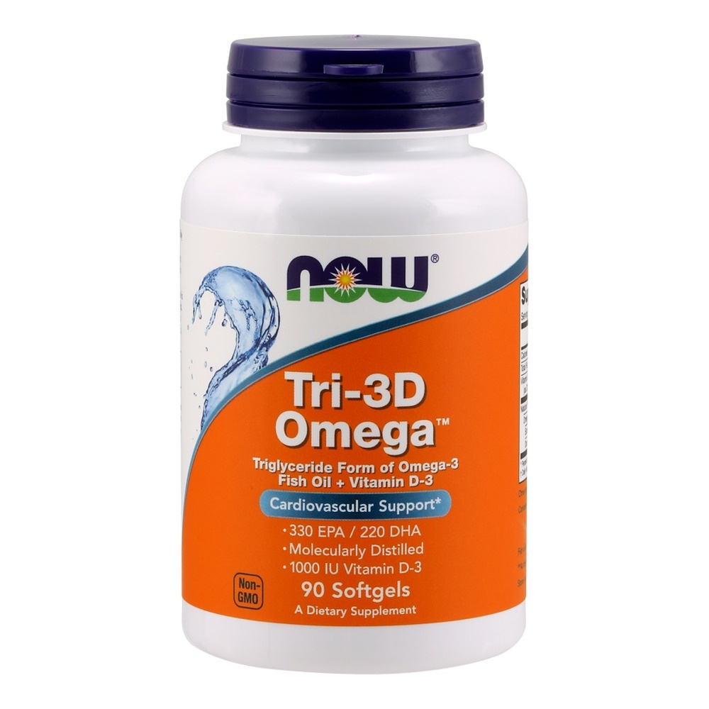Now Foods Tri-3D Omega Supports Heart Health 90 Softgels